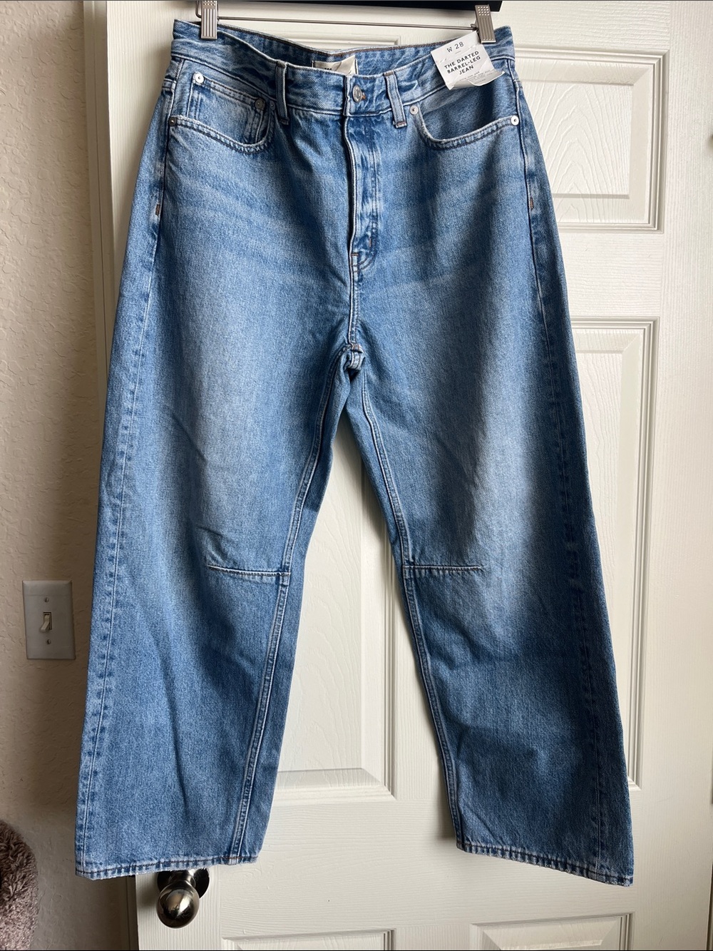 NWT Madewell Darted Barrel-Leg Jeans